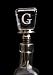 Monogram Glass Wine Stopper - G