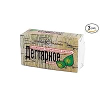 Russian Original Birch Tar Bar Soap Pack of 3 X 4.9oz/140g