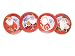 Certified International Holiday Traditions 8-1/2-Inch Salad Plate, Set of 4 Assorted