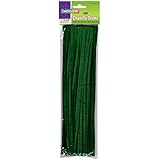 Creativity Street Stetems/Pipe Cleaners 12" X 4mm 100-Piece, Green