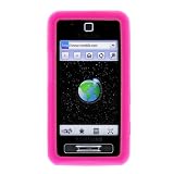Hot Pink Rubber Silicone Skin Cover Case for T-Mobile Samsung Behold T919 Cell Phone