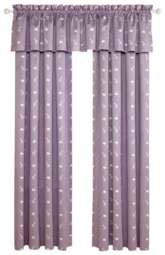 Lightcatcher Jungle  54-inch-by-84-inch Single Panel Blackout Thermal , Lavender