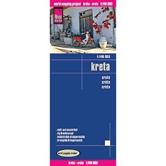 Kreta 1 : 140 000: Mit griechischer Schrift. H�henlinien und H�henschichten-Relief. GPS-tauglich durch Gradnetz und UTM-Gitter. Klassifiziertes Stra�ennetz. Ausf�hrlicher Ortsindex. Kartenbild 2seitig