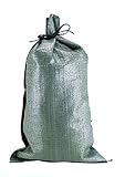 Polypropylene Olive Drab Sandbag - 15 Pieces