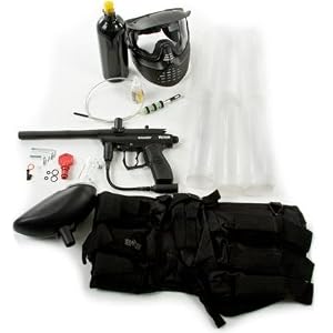 Spyder Victor Paintball Gun Marker MEGA Set - Black