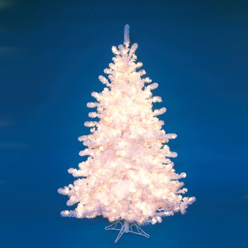 6 ft prelit-clear white christmas tree