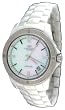 Oniss #ON793-L Unisex Midsize White Ceramic MOP Dial Watch