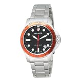 Wenger Men's 72347 Battalion III Diver Orange Bezel Steel Bracelet Watch