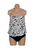 It Figures! Tummy Thinner Collection African Queen 2-piece Blouson Style Swimsuit RETAIL VALUE $110