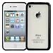 Confronta prezzi Logotrans Bumper Series Custodia in silicone per Apple iPhone 4, colore: Nero