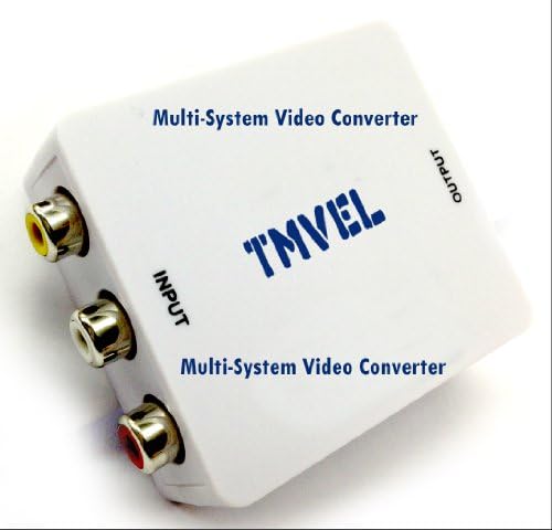 Tmvel TMV-AV2HD CVBS AV RCA to HDMI Universal Auto MultiSystem PAL/NTSC Digital Audio Video Converter - Up to 1080p/720p Upscaling - Outstanding Quality & Performance - Multi-System Video Converter/Video Conversion - Dual Voltage 100-240 Volt Worldwide Use - Free 220 Volt Round Plug Adapter for Overseas Use