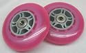 Set of 2 Pink Kick Scooter Wheels FOR Razor w/ABEC5 Bearing