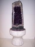 Aqua Amethyst Geode Fountain With Light.