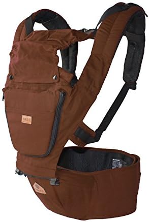 Baby Carrier Soft Carrier Baby With Hip Seat Breathable Multifunctional Front Facing Baby Carrier Infant Comfortable Sling Backpack Pouch Wrap Baby Kangaroo (Coffee)