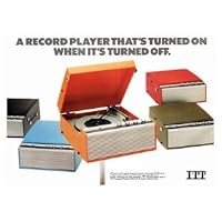 Retro Technology: ITT Record Players - 1960s Print - 40x30cm