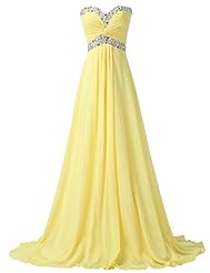 Strapless Acrylic/Chiffon/Satin  Ruched Sequined Beaded Lace-Up  Ball Gown Evening Dress/Bridesmaid Dress/Prom Dress/Party Dress 