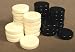 Urea Backgammon checkers, Black & White 1.5