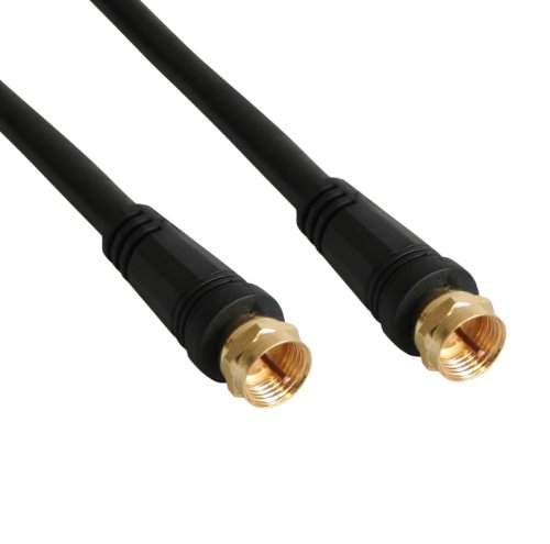 InLine SAT-Anschlusskabel, 2x geschirmt, 2x F-Stecker, >85dB, 15m schwarz Preisvergleich