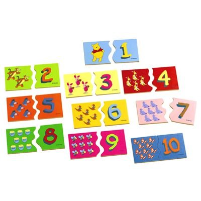 Childrens Toyshop  Toys : Winnie the Pooh Maths Educational Puzzle