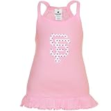 MLB San Francisco Giants Toddler Girls Pink Ruffle Logo Tunic Tank Top (5/6)