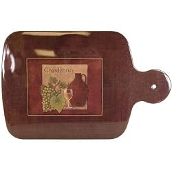 Chardonnay cutting board with handle, 100% melamine European design
