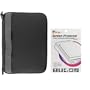 Black Fabric Neoprene Sleeve Case + Clear Reusable LCD Screen Protector for Amazon Kindle DX 9.7" 9.7-inch Wireless Reading Device