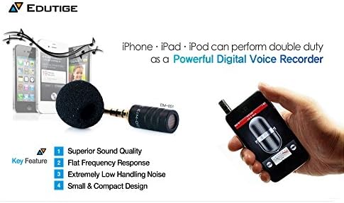 NEW Edutige Eim-001 Microphone Recording for Iphone, Macbook, Galaxy Tab