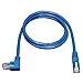 Tripp Lite Cat6 Gigabit Molded Patch Cable (RJ45 Left Angle M to RJ45 M) Blue, 5-ft.(N204-005-BL-LA)