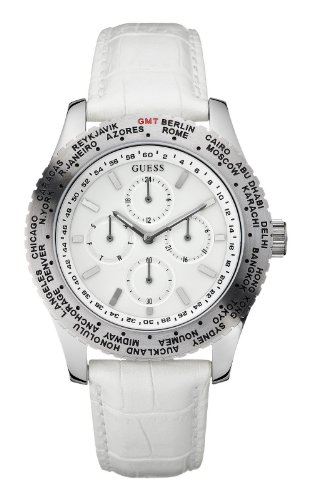 Guess Unisex W12082G2 White White Dial
