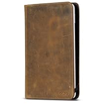 OCTO Vintage Leather Kindle 2 Book Cover with Hinge (Fits 6" Display, Latest Generation Kindle)