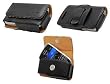 AUTHENTIC CELLET BLACK NOBLE LEATHER CASE POUCH for Apple iPhone, iPhone 3G / Blackberry Curve 8330 8350i, Bold 9000, Storm 9500 9530, Tour 9630 / HTC Snap S511, Dash 3G, Ozone XV6175 / Samsung Epix I907 - RETAIL PACKAGING