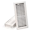 Imperial Manufacturing RG0247 4-Inch by 10-Inch Floor Register, White