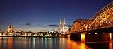 At Sunset, Cologne - 18W x 8H - Peel and Stick Wall Decal by Wallmonkeys