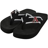 MLB Arizona Diamondbacks Unisex Basic Flip Flops - Black (X-Small)