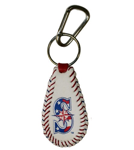 MLB Seattle Mariners Stars and Stripes Classic Baseball Keychain