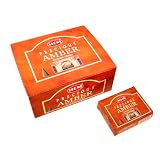 Precious Amber - Case of 12 Boxes, 10 Cones Each - HEM Incense From India