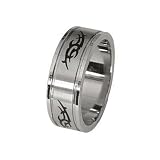 SilberDream Titan Herren Ring Unisex Fingerring f�r M�nner und Damen geeigneter Schmuck Titanring RXT409von "SilberDream"