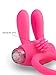 Vibrating Penis Ring, Tracy's Dog Vibrating Mini Silicone Rabbit Cock Ring Stimulator Sex Toy
