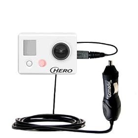 Rapid Car / Auto Charger for the GoPro HERO / HD / HERO2 - uses Gomadic TipExchange Technology
