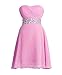 Fashion Plaza Chiffon Bridesmaid Dresses Short Strapless D0123