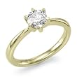0.75 ct. E/SI1 GIA Certified Round 6 Prong Diamond Classic Solitaire Ring in 14K Yellow Gold
