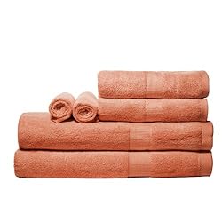 Bamboo Towel Set (Red Tangerine)