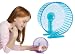 Biddie Buddies Small Animal Blue Exercise Wheel with Stand for Mice Hamsters & Gerbils 3.5" Diameter Wheel x 6"H (with stand)