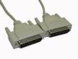 DB25 M/M Null Modem Cable, 10ft