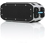 BRAVEN BRV-Pro Wireless Bluetooth Speaker [Waterproof][15 Hour Playtime] - Silver/Black/Cyan