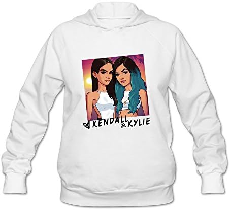 Shaningway Women's Kendall And Kylie Jenner Game Hoody White