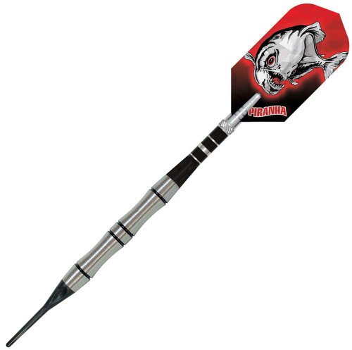 Dart World 68538-2 Piranha Razor Grip 80% Tungsten Soft Tip Dart (18-gram)