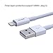 Bestfy(TM)3Pack 10FT Extra Long 8pin to USB Sync Data and Charging Cable Cord Wire for iPhone 6/6 Plus/6s/6s Plus, iPhone 5 5c 5s, iPad 4 Mini Air iPod Nano 7 iPod Touch 5(White)