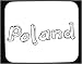Mouse Pad with black and white, painting, Poland