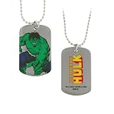 Marvel Heroes The Hulk Dog Tag Necklace